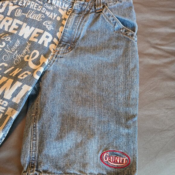 G Unit Tools of the Trade 50 Boys Kids Denim Blue Jean Long Shorts Size 5. - Picture 10 of 10